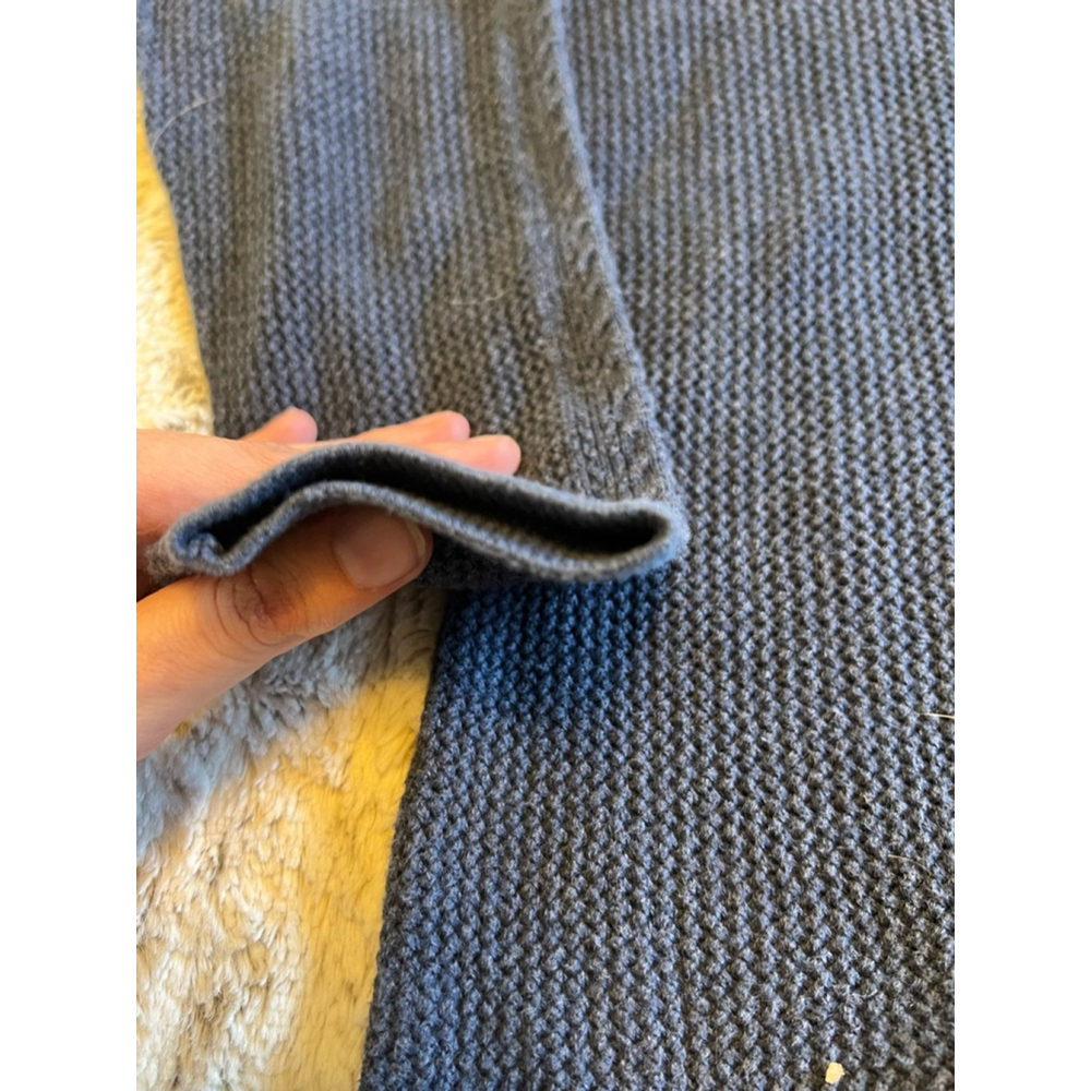 Vintage Pendleton Long Sleeve Cotton Knit Dark Blue Sweater Womens Size Large - Picture 5 of 16